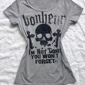 Women’s Gray Short‑Sleeve Top